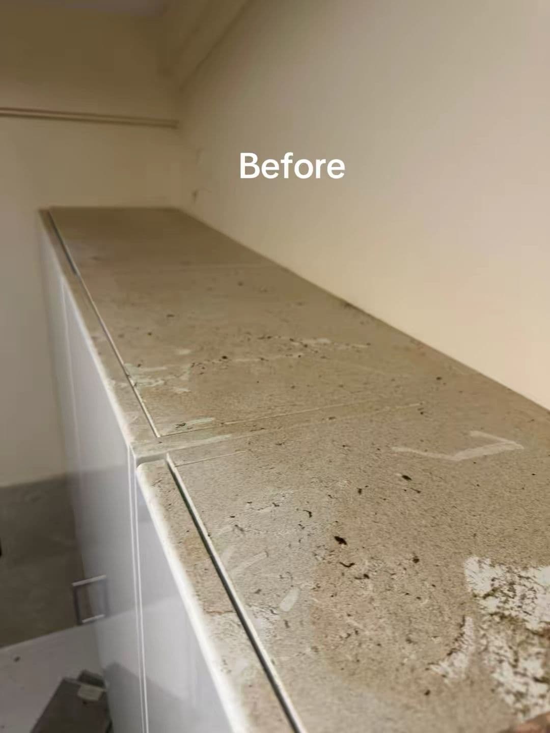 Cupboard Tops — before