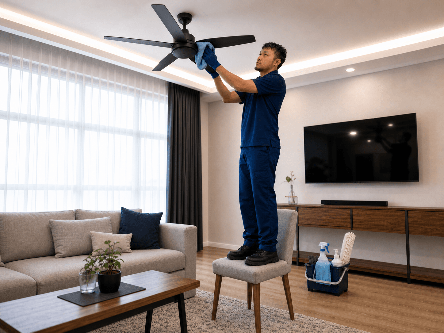Regular home cleaning