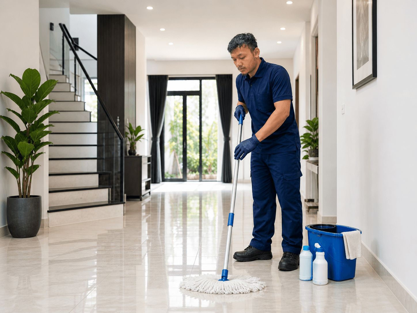 Regular home cleaning service